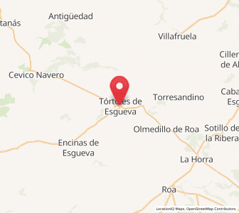Map of Tórtoles del Esgueva, Castille and León