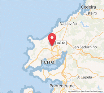 Map of Trasancos, Galicia