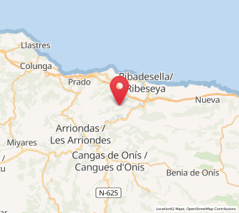Map of Tresmonte, Asturias