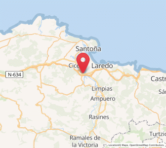 Map of Treto, Cantabria
