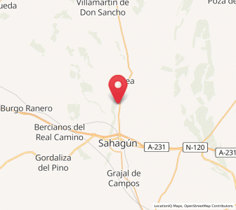 Map of Trianos, Castille and León