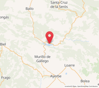 Map of Triste, Aragon