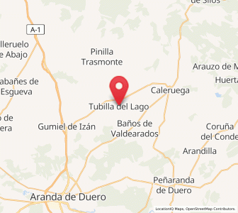 Map of Tubilla del Lago, Castille and León