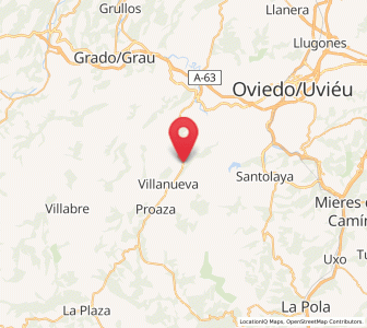 Map of Tuñón, Asturias