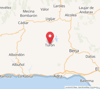 Map of Turón, Andalusia