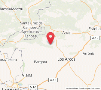 Map of Ubago, Navarre