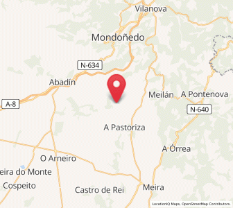 Map of Úbeda, Galicia