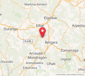Map of Ubera, Basque Country