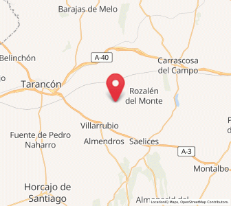 Map of Uclès, Castille-La Mancha