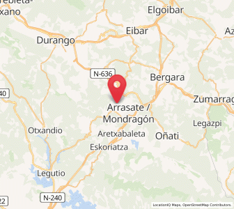 Map of Udala, Basque Country