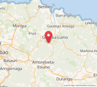 Map of Ugarte, Basque Country