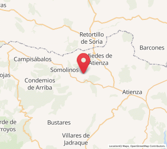 Map of Ujados, Castille-La Mancha