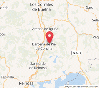 Map of Uldá, Cantabria