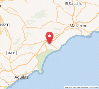 Map of Umbrías, Murcia