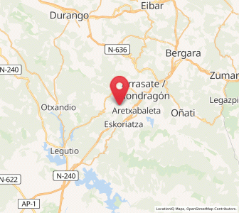 Map of Untzilla, Basque Country
