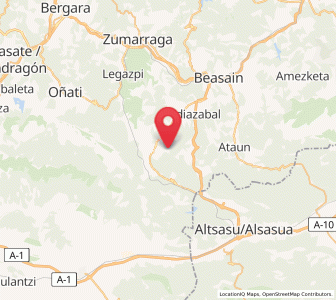 Map of Untzurruntzagagoena, Basque Country