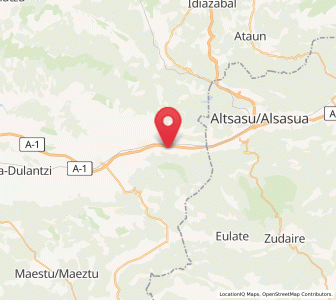 Map of Urabain, Basque Country