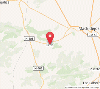 Map of Urda, Castille-La Mancha