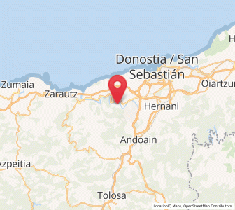 Map of Urdaiaga, Basque Country