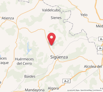 Map of Ures, Castille-La Mancha