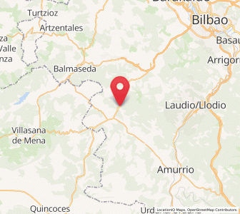 Map of Ureta, Basque Country