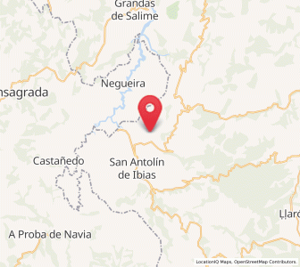 Map of Uría, Asturias