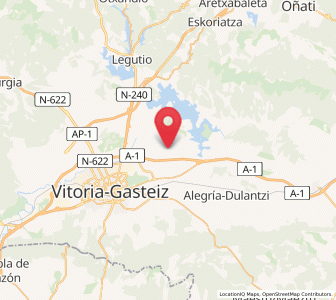 Map of Uribarri Arrazua, Basque Country
