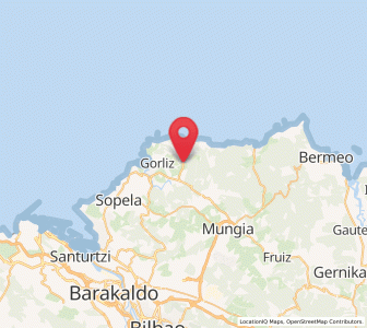 Map of Urizar, Basque Country