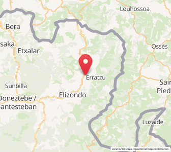 Map of Urrasun, Navarre