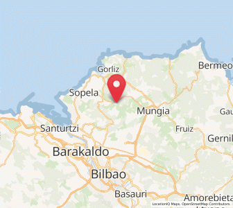 Map of Urresti, Basque Country