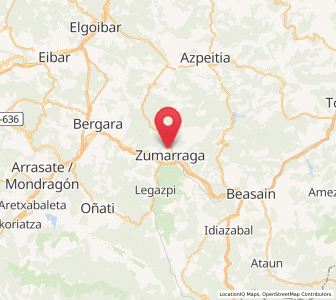 Map of Urretxu, Basque Country