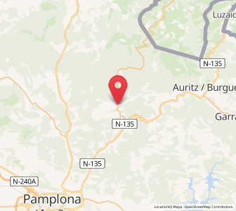 Map of Urtasun, Navarre