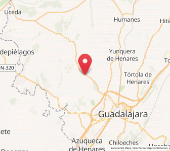 Map of Usanos, Castille-La Mancha