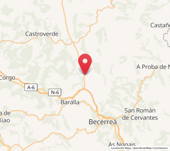 Map of Val, Galicia