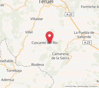 Map of Valacloche, Aragon