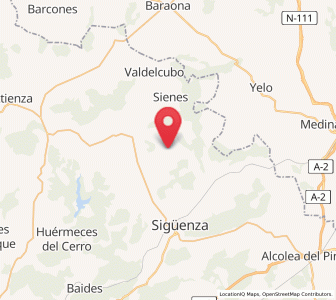 Map of Valdealmendras, Castille-La Mancha