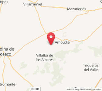Map of Valdebustos, Castille and León