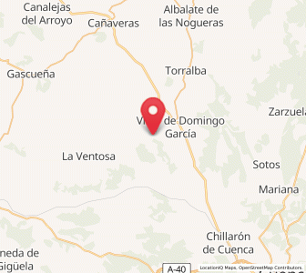 Map of Valdecañas, Castille-La Mancha