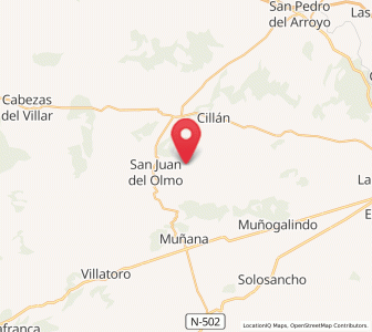 Map of Valdecasa, Castille and León