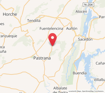 Map of Valdeconcha, Castille-La Mancha
