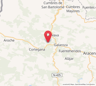 Map of Valdelacanal, Andalusia