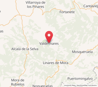 Map of Valdelinares, Aragon