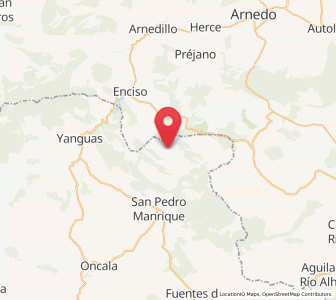 Map of Valdemoro de San Pedro Manrique, Castille and León