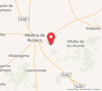 Map of Valdenebro de los Valles, Castille and León