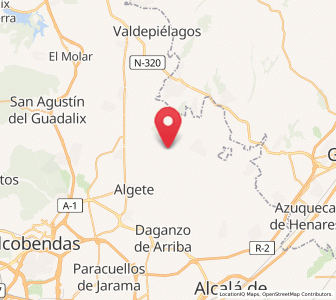 Map of Valdeolmos, Madrid