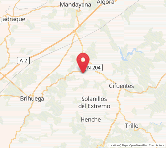 Map of Valderrebollo, Castille-La Mancha