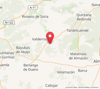 Map of Valderrueda, Castille and León