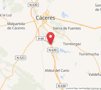 Map of Valdesalor, Extremadura