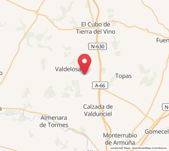Map of Valencia de la Encomienda, Castille and León
