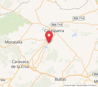 Map of Valentín, Murcia